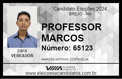 Candidato PROFESSOR MARCOS 2024 - BREJO - Eleições