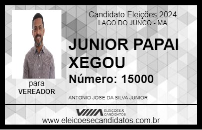 Candidato JUNIOR PAPAI XEGOU 2024 - LAGO DO JUNCO - Eleições