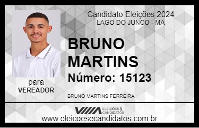 Candidato BRUNO MARTINS 2024 - LAGO DO JUNCO - Eleições