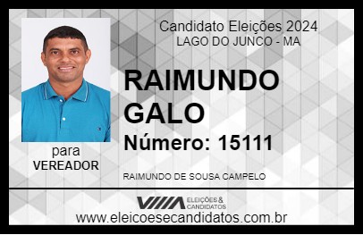 Candidato RAIMUNDO GALO 2024 - LAGO DO JUNCO - Eleições