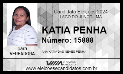 Candidato KATIA PENHA 2024 - LAGO DO JUNCO - Eleições