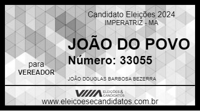 Candidato JOÃO DO POVO 2024 - IMPERATRIZ - Eleições