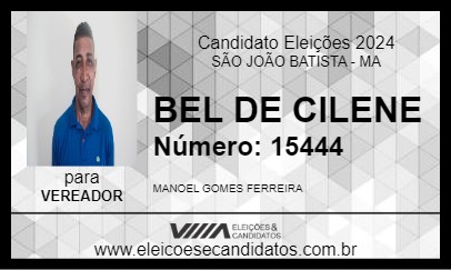 Candidato BEL DE CILENE 2024 - SÃO JOÃO BATISTA - Eleições