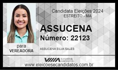 Candidato ASSUCENA 2024 - ESTREITO - Eleições