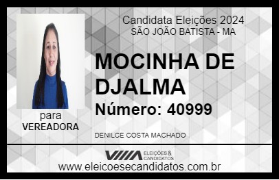 Candidato MOCINHA DE DJALMA 2024 - SÃO JOÃO BATISTA - Eleições