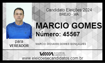 Candidato MARCIO GOMES 2024 - BREJO - Eleições