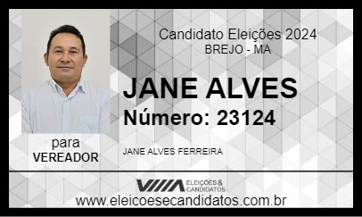 Candidato JANE ALVES 2024 - BREJO - Eleições