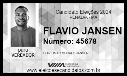 Candidato FLAVIO JANSEN 2024 - PENALVA - Eleições