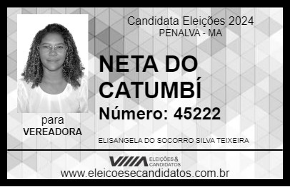 Candidato NETA DO CATUMBÍ 2024 - PENALVA - Eleições