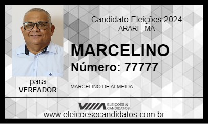 Candidato MARCELINO 2024 - ARARI - Eleições