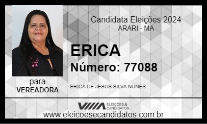 Candidato ERICA 2024 - ARARI - Eleições