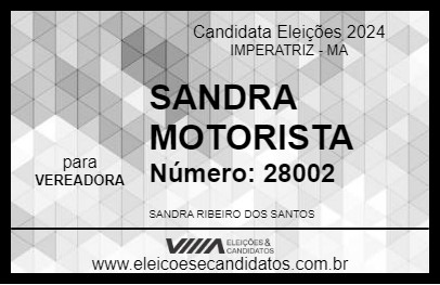 Candidato SANDRA  MOTORISTA 2024 - IMPERATRIZ - Eleições