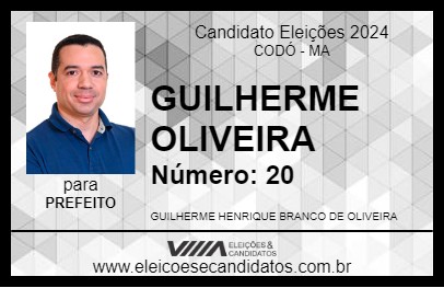 Candidato GUILHERME OLIVEIRA 2024 - CODÓ - Eleições