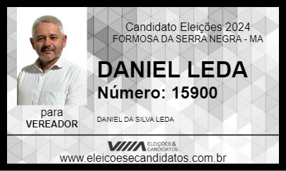 Candidato DANIEL LEDA 2024 - FORMOSA DA SERRA NEGRA - Eleições