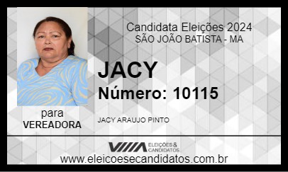 Candidato JACY 2024 - SÃO JOÃO BATISTA - Eleições