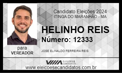 Candidato HELINHO REIS 2024 - ITINGA DO MARANHÃO - Eleições