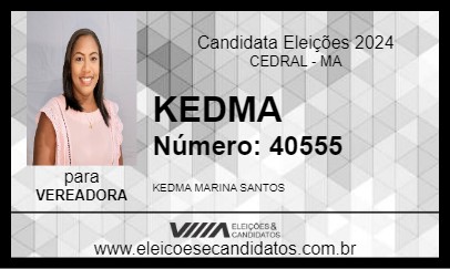 Candidato KEDMA 2024 - CEDRAL - Eleições