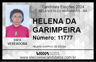 Candidato HELENA DA GARIMPEIRA 2024 - BELA VISTA DO MARANHÃO - Eleições