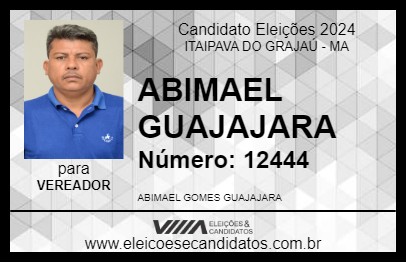 Candidato ABIMAEL GUAJAJARA  2024 - ITAIPAVA DO GRAJAÚ - Eleições