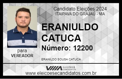 Candidato ERANILDO CATUCA 2024 - ITAIPAVA DO GRAJAÚ - Eleições