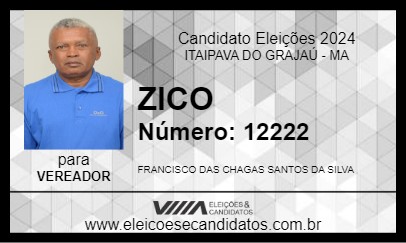 Candidato ZICO  2024 - ITAIPAVA DO GRAJAÚ - Eleições