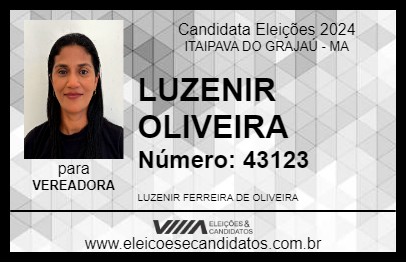 Candidato LUZENIR OLIVEIRA 2024 - ITAIPAVA DO GRAJAÚ - Eleições