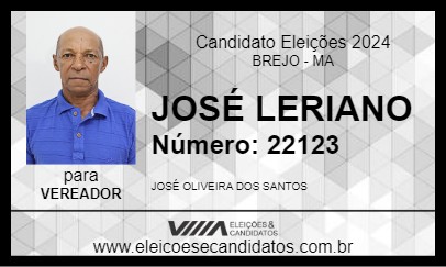 Candidato JOSÉ LERIANO 2024 - BREJO - Eleições