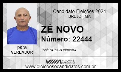 Candidato ZÉ NOVO 2024 - BREJO - Eleições