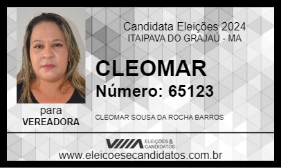 Candidato CLEOMAR  2024 - ITAIPAVA DO GRAJAÚ - Eleições