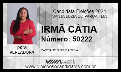 Candidato IRMÃ  CÁTIA 2024 - SANTA LUZIA DO PARUÁ - Eleições