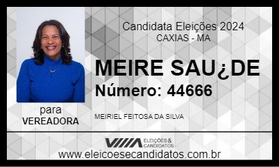 Candidato MEIRE SAÚDE 2024 - CAXIAS - Eleições