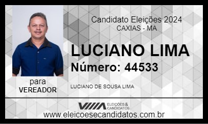 Candidato LUCIANO LIMA 2024 - CAXIAS - Eleições