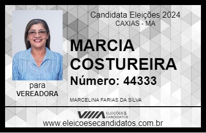 Candidato MARCIA COSTUREIRA 2024 - CAXIAS - Eleições