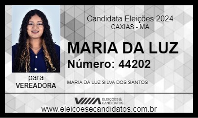 Candidato MARIA DA LUZ 2024 - CAXIAS - Eleições