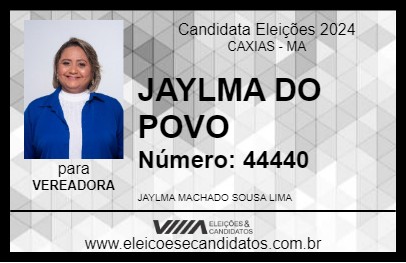 Candidato JAYLMA DO POVO 2024 - CAXIAS - Eleições