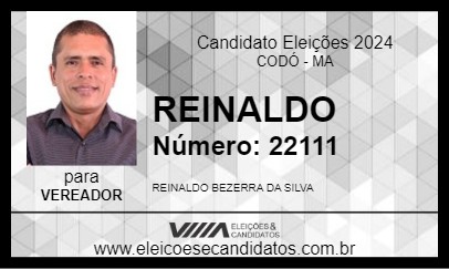 Candidato REINALDO 2024 - CODÓ - Eleições