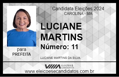 Candidato LUCIANE MARTINS 2024 - CAROLINA - Eleições