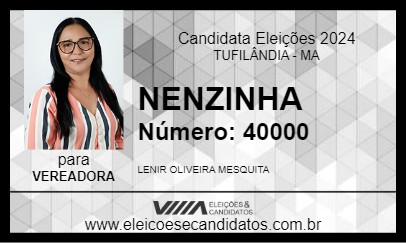 Candidato NENZINHA 2024 - TUFILÂNDIA - Eleições