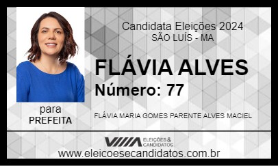 Candidato FLÁVIA ALVES 2024 - SÃO LUÍS - Eleições