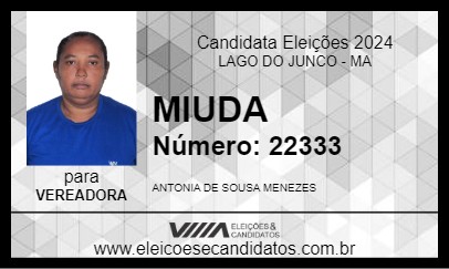 Candidato MIUDA 2024 - LAGO DO JUNCO - Eleições