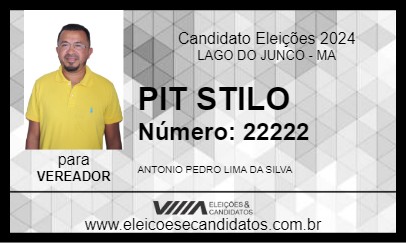 Candidato PIT STILO 2024 - LAGO DO JUNCO - Eleições