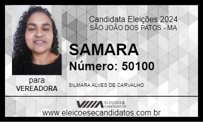 Candidato SAMARA 2024 - SÃO JOÃO DOS PATOS - Eleições