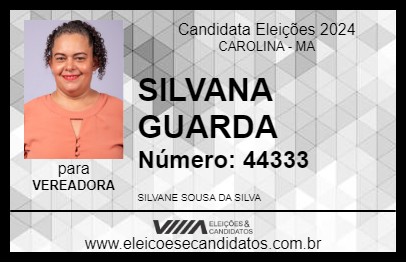 Candidato SILVANA GUARDA 2024 - CAROLINA - Eleições