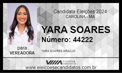 Candidato YARA SOARES 2024 - CAROLINA - Eleições