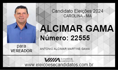 Candidato ALCIMAR GAMA 2024 - CAROLINA - Eleições