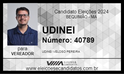 Candidato UDINEI 2024 - BEQUIMÃO - Eleições