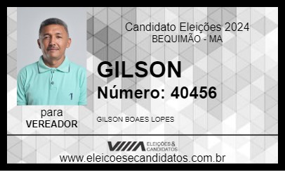 Candidato GILSON 2024 - BEQUIMÃO - Eleições