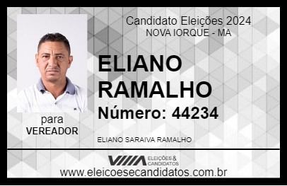 Candidato ELIANO RAMALHO 2024 - NOVA IORQUE - Eleições