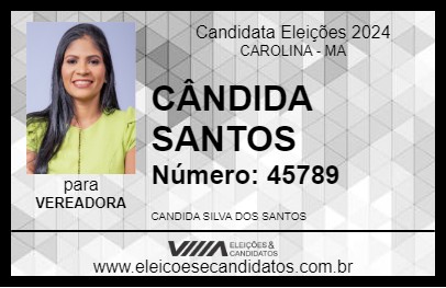 Candidato CÂNDIDA SANTOS 2024 - CAROLINA - Eleições