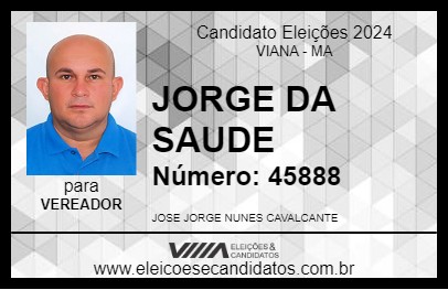 Candidato JORGE DA SAUDE 2024 - VIANA - Eleições